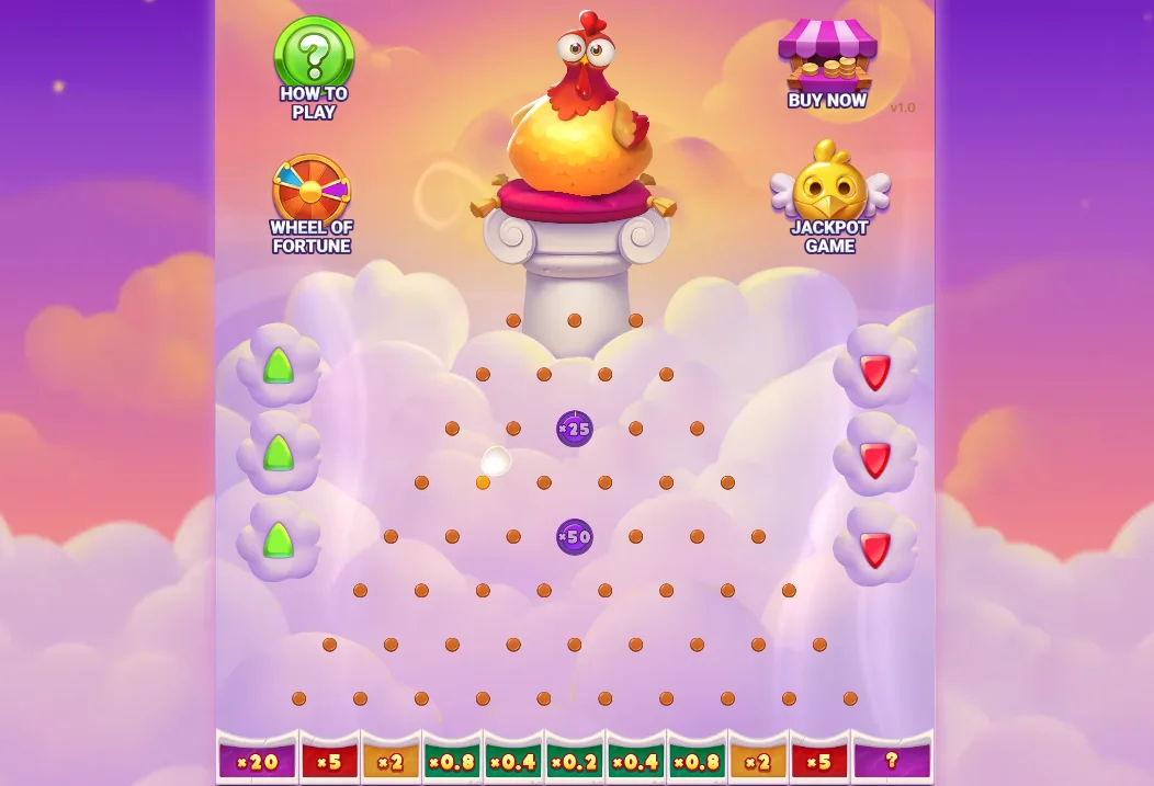 Chicken Plinko Spiel Demo